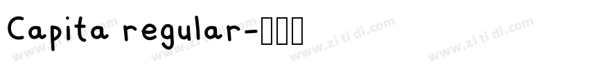 Capita regular字体转换